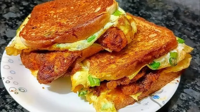 Chicken Bread Omelette