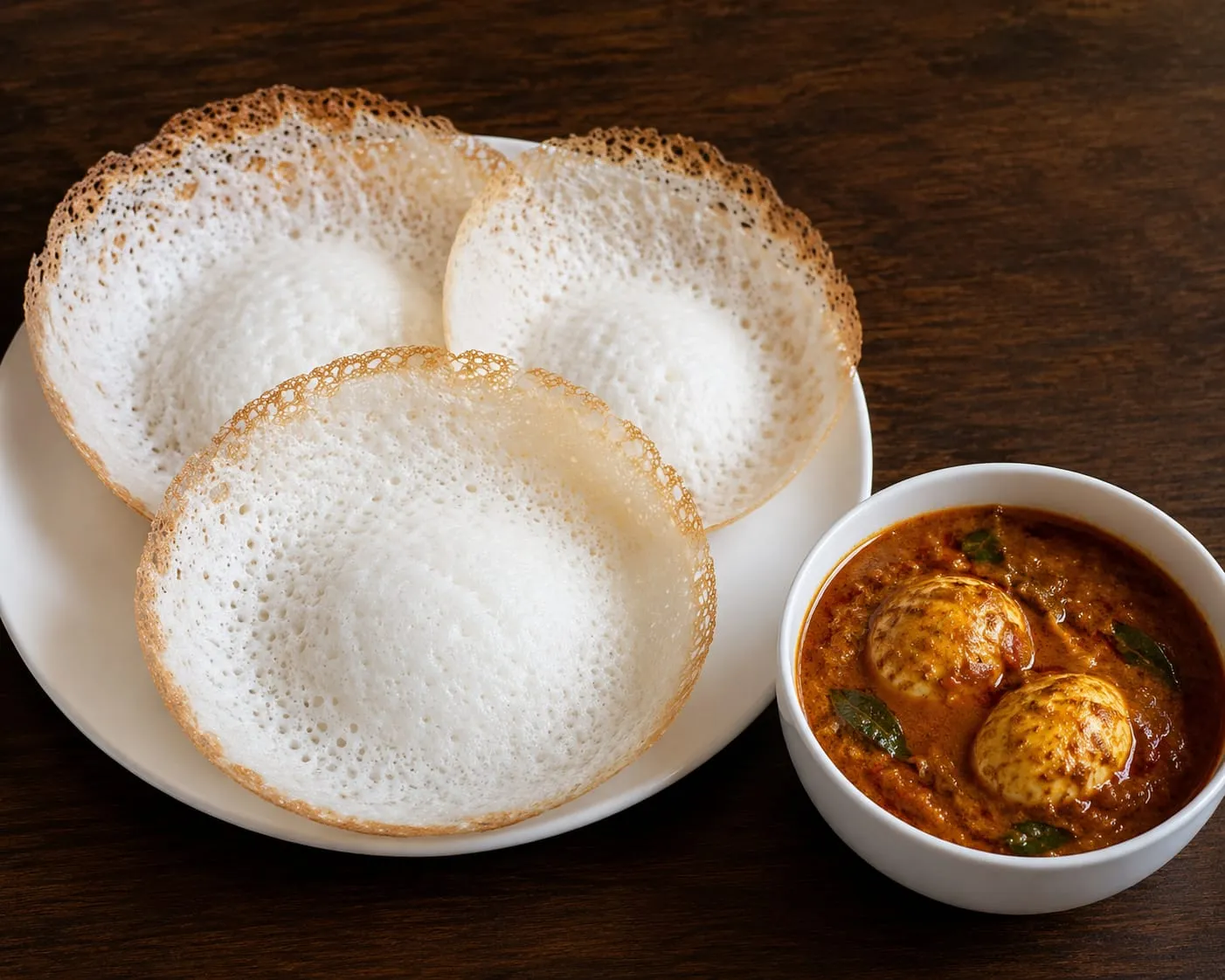 3 Appam + Eff Curry