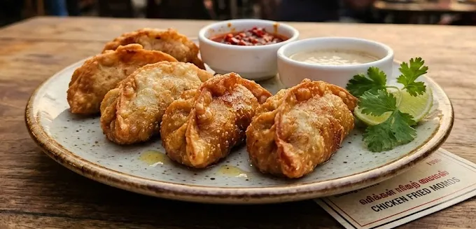 Fried Chicken momos 6 pcs