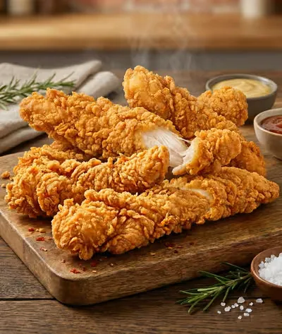 Fried chicken strips (5pc)