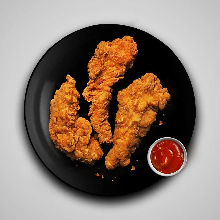 Fried chicken strips (3pc)
