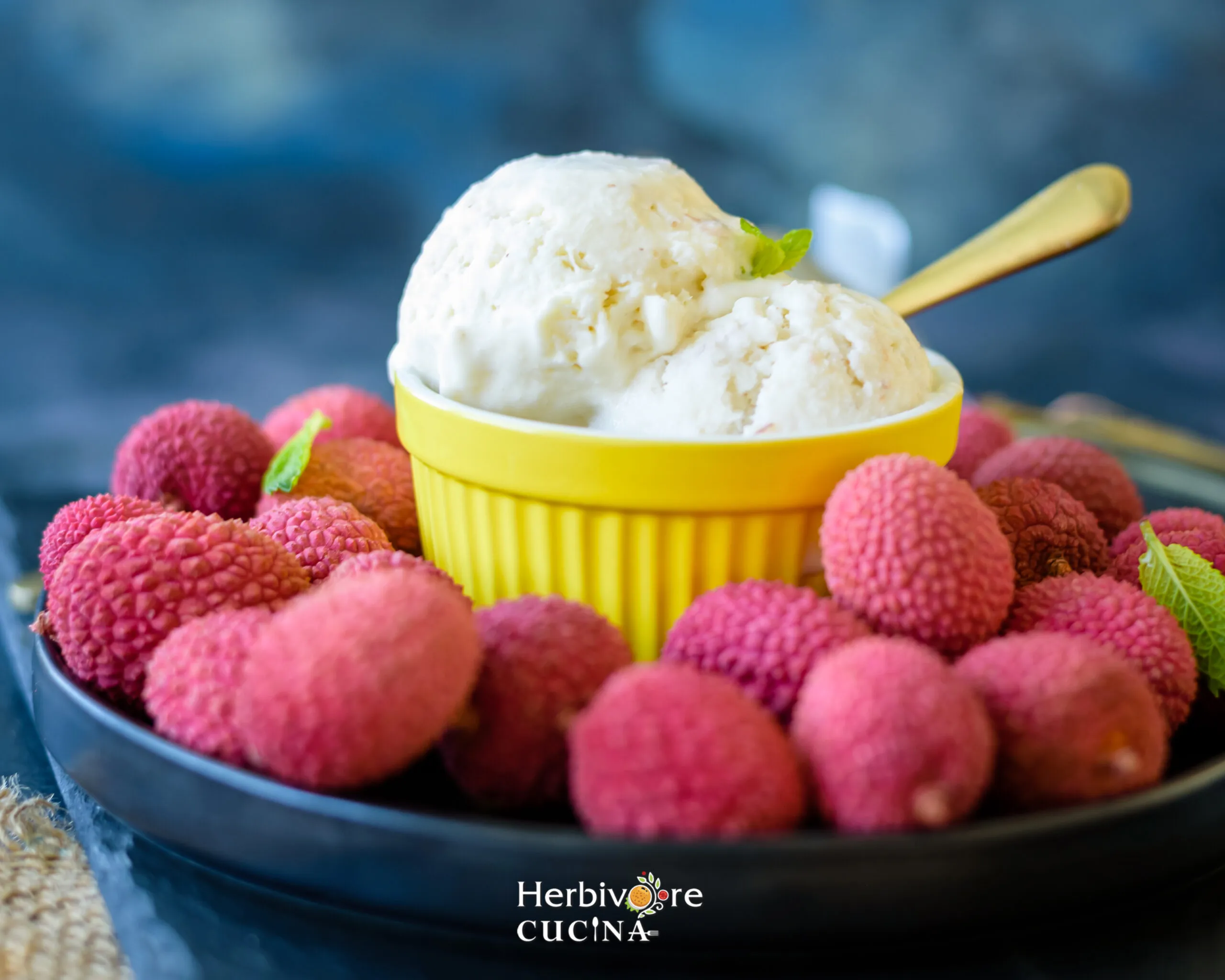 Litchi Ice Cream Scoop
