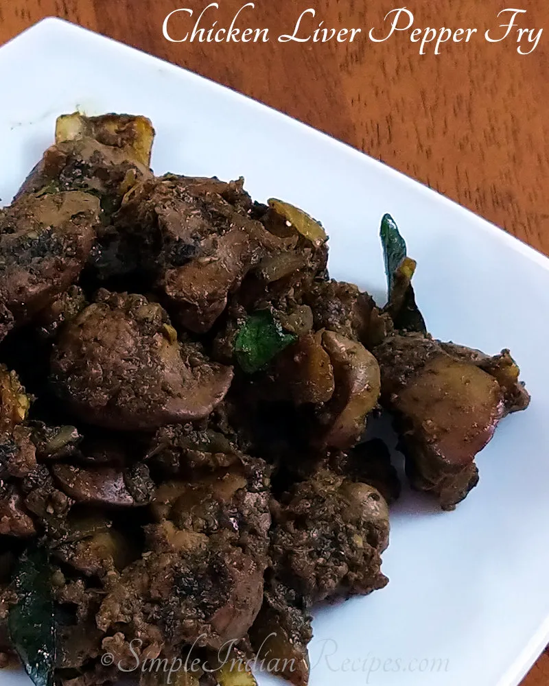 Chicken Liver Pepper Fry