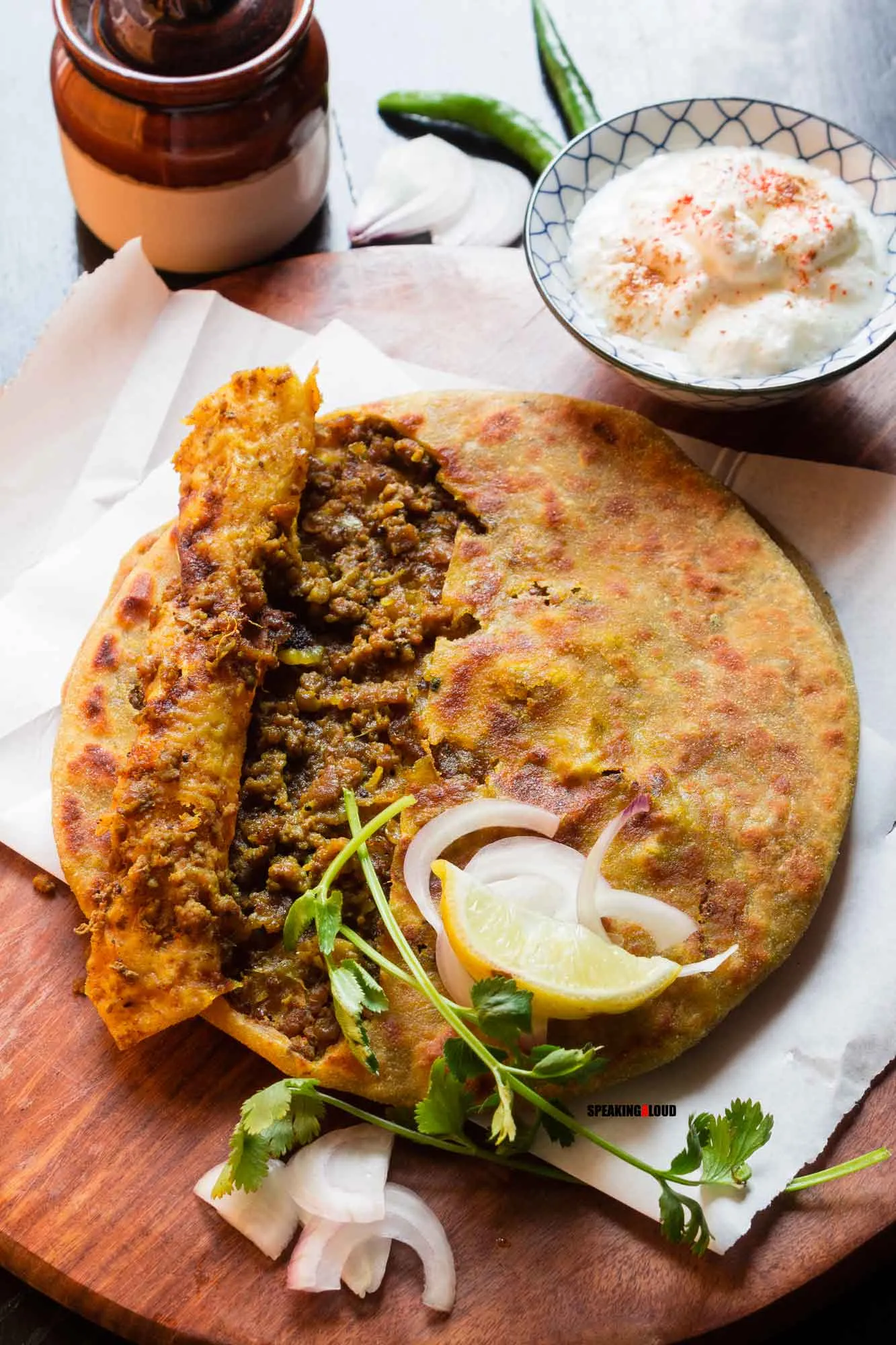 Mutton Stuffed Parotta)