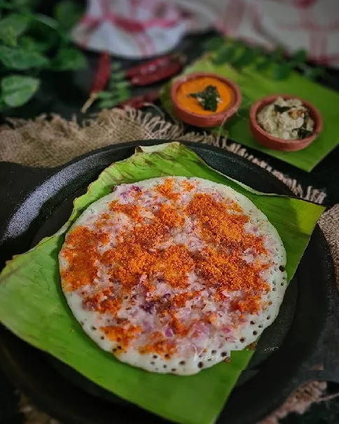 பொடி ஆனியன் ஊத்தப்பம்