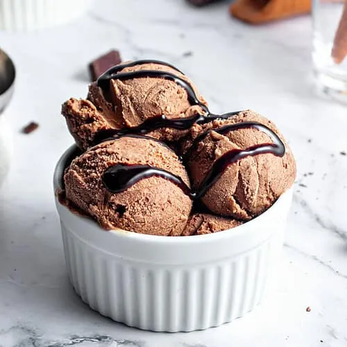 Chocolate Ice Cream Double Scoop Quantity