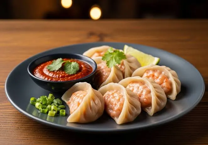 Prawn Steam Momos [6 Pieces]