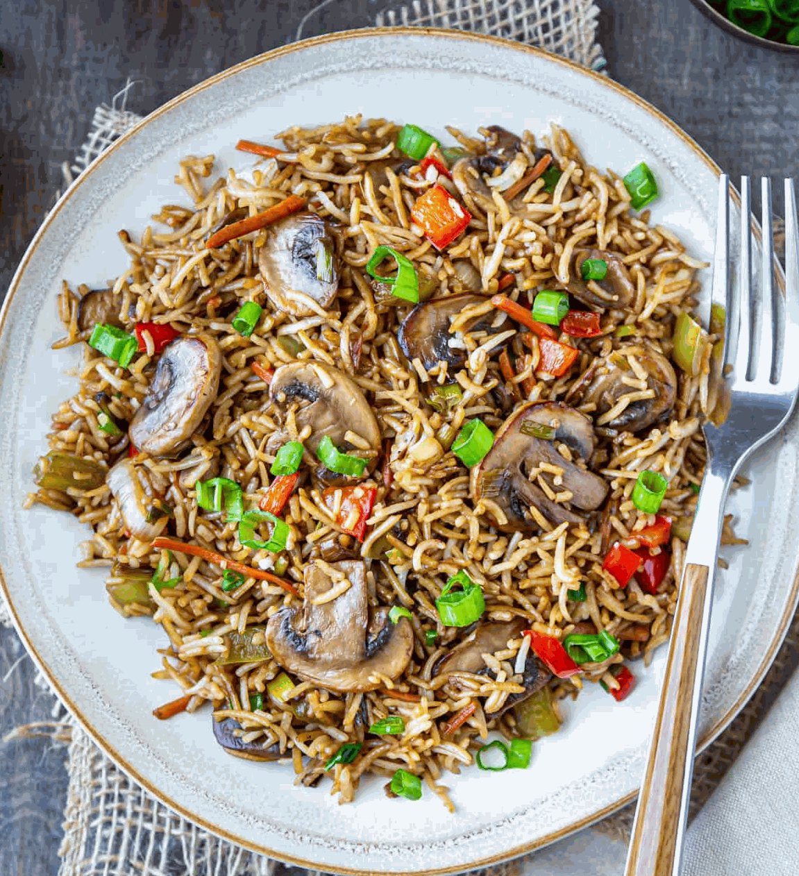 Mushroom Fried Rice
