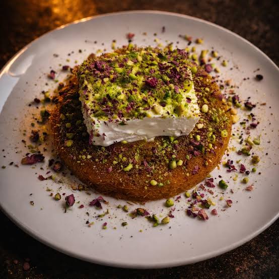 Pistachio Kunafa Brownie