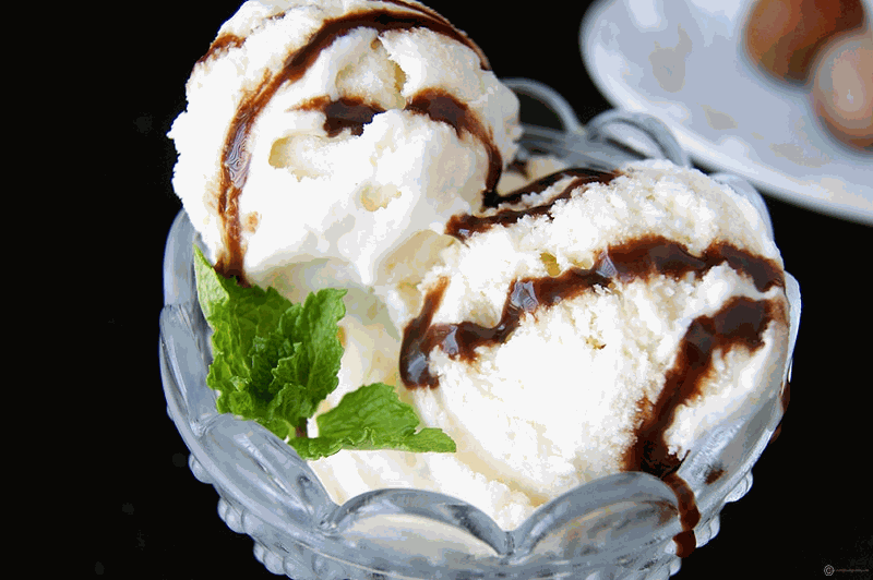 Nutella Lychee Ice Cream